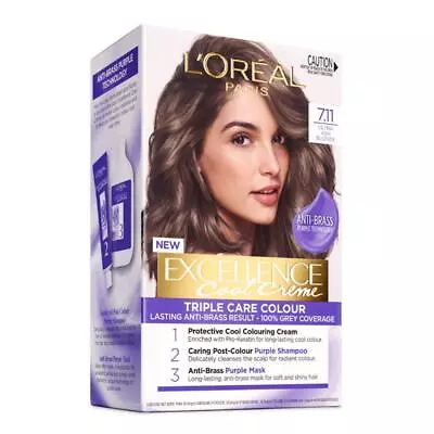 L'Oreal Paris Excellence Cool Creme Permanent Hair Colour 7.11 Ultra Ash Blonde • £17.30