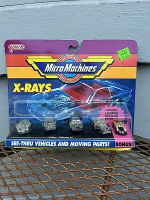 NOS 1991 Prototype Micro Machines 64000 X-Rays Collection Set GALOOB NEW SEALED • $90