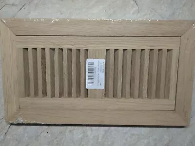 Homewell White Oak Wood Floor Register Vent Flush Mount With Frame 4x10...  • $14.99