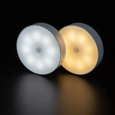 2pc LED Motion Sensor Light Wireless Night Light Rechargeable Cabinet Stair Lamp • $5.99