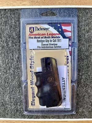 Handgun Grip For Colt 1911 - Pachmayr American Legend - Charcoal • $40