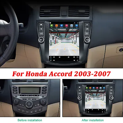 9.7  Apple Carplay Car Radio Android Stereo GPS Navi For Honda Accord 2003-2007 • $187