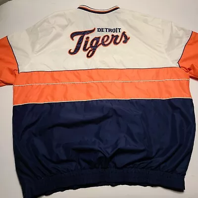 Detroit Tigers MLB Pullover Embroidered Jacket G-111 Apparel Men's Size 2XL • $29.99