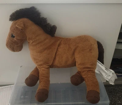 £7.99 • Buy IKEA Okenlopare Horse Foal Brown Soft Plush Toy Pony Colt Cuddly 17” Long