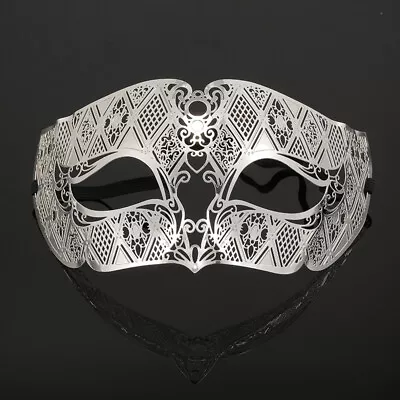 Light Metal Venetian Masquerade Mask For Men Luxury • £12.99