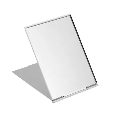 Portable Folding Travel Mirror For Makeup Camping & Shaving - Silver • £6.15