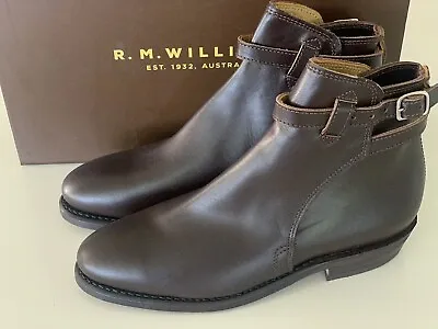 NEW RM Williams Eden Buckle Boots Chestnut Yearling Ladies Shoes Jeans Dress US8 • $299