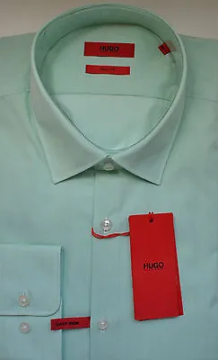 NWT HUGO Red Label By Hugo Boss Sharp Fit Striped Dress Shirt Size 15.5 34/35 • $78.95