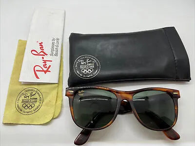 Rare Vintage Ray-Ban Wayfarer II W2245 Olympic Atlanta 1996 Sunglasses • $179.99
