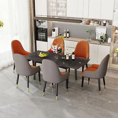 Solid Stone Dining Table Table Set For 8-10 Person Extendable Dinette Table • $159.90