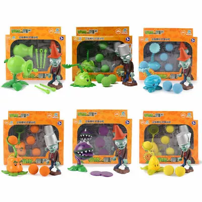 Action Figures Plants Vs. Zombies Kits Toys Peashooter Bucket Zombie Kid Gifts • $26