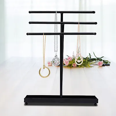 £8 • Buy 3 Tier Metal Jewelry Display Rack Stand Earrings Rings Organizer Holder 1 Pcs UK