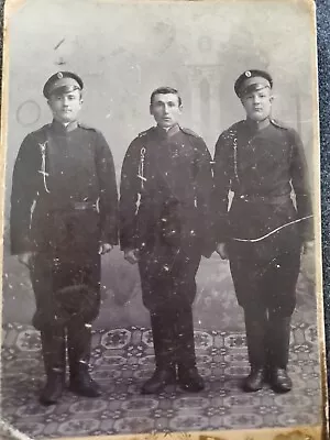 Photo Cabinet Card Russian Imperial Infantry Regiment Soldiers  • $22.49