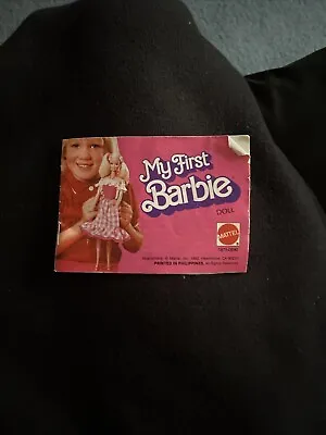 1982 My First Barbie Original Booklet • $11.17