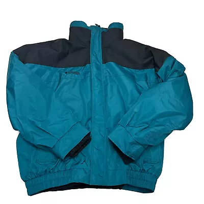 Vintage 90s Columbia Mens Large Bugaboo 3 In 1 Ski Snowboard Jacket Blue Black • $49.95