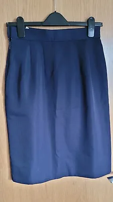 Alexon - Vintage Navy Blue Pencil Skirt - Size 12 - New With Tags  - 80s 90s  • £4