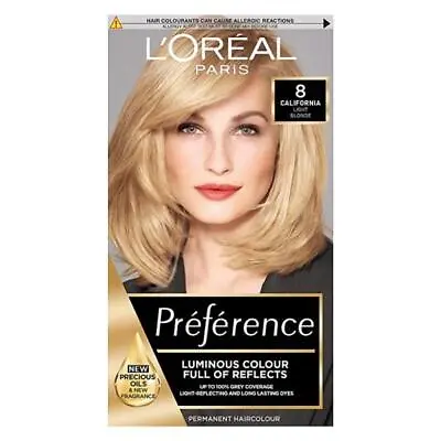 L'Oreal Preference Permanent Colour 8 California Light Blonde • £12.97