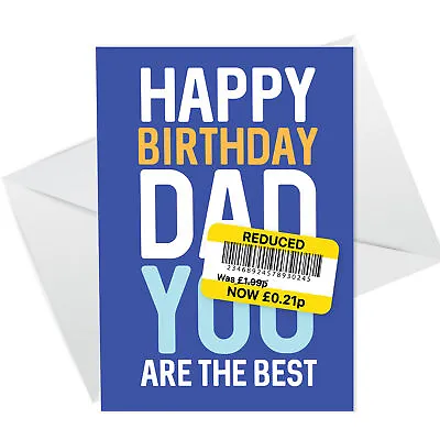 Dad Birthday Card Funny Birthday Card Funny Card Reduced Card From Daughter • £2.95