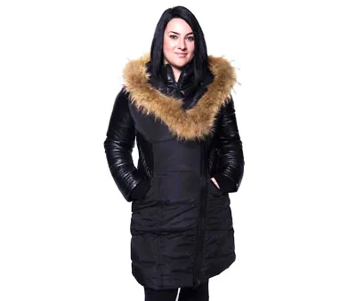 TOWMY BY SNOWIMAGE Women's Down Coat With Real Fur • $229