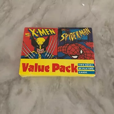 Marvel Comics 2 Pack Value Pack Spider Man & X Men Two Playing Card Decks - New • $19.99