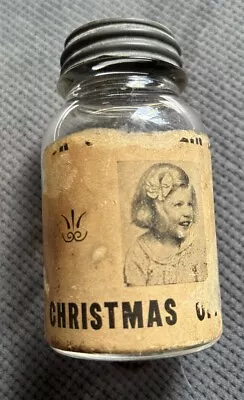 Vintage Christmas -Pint Atlas Strong Shoulder Mason Jar #3 On Bottom Slot Lid • $39.95