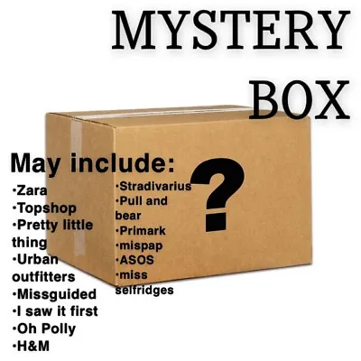 Clothing / Fashion Box. May Include: Pretty Little Thing Missguided Etc • £40