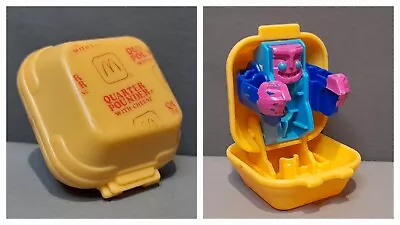 McDonald's 1988 Hamburger Quarter Pounder Cheese Transformer Happy Meal Toy 80s • £19.99