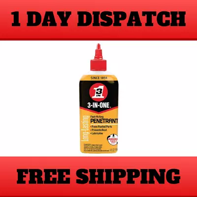 3-IN-ONE 4 Oz. Fast-Acting Penetrant Drip Oil • $7.30