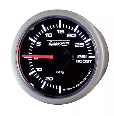 Turbosmart Boost Gauge 0-30psi 52mm Black Face Silver Bezel - 2 1/16 • $51.95