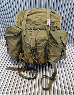 VINTAGE Military Field Pack Combat Nylon Backpack Made In U.S. • $39.95