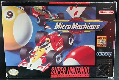 Micro Machines | Super Nintendo | SNES | Box | Original | Authentic | OEM • $29.99