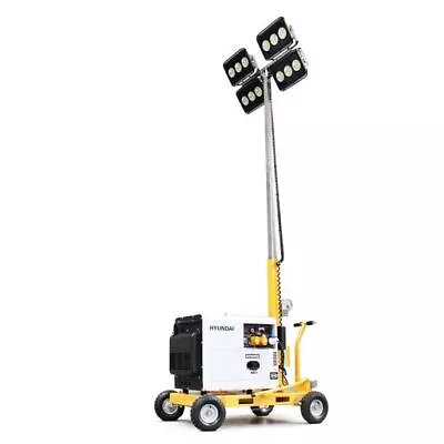 Hyundai Evopower 600W LED Mobile Lighting Tower With 5.2kW Diesel Generator • £4999.99