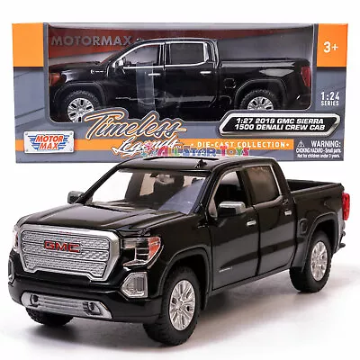 Motormax 1:27 2019 Gmc Sierra 1500 Denali Crew Cab Pickup Truck Blue 79362 79361 • $16.99