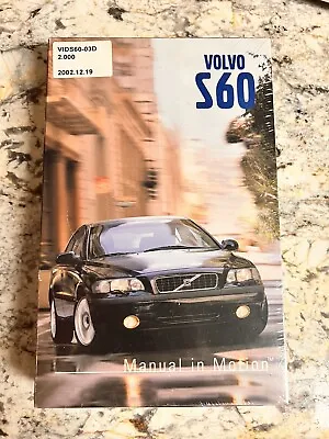 Volvo S60 Owners DVD Operators Manual In Motion 2004 Brand New Factory Sealed • $9.49