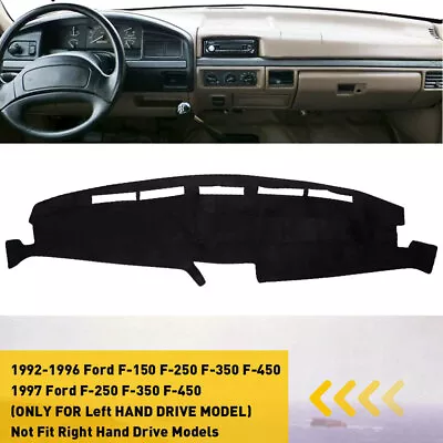 Dash Cover Fit Ford F150 F250 F350 F450 1992-1996 Mat Dashboard Carpet Dashmat • $19.09