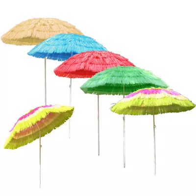 £22.99 • Buy Hawaiian Parasol Beach Garden Patio Sunshade Sun Umbrella Outdoor Tilting