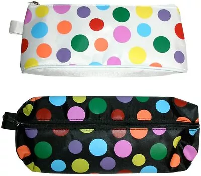 £2.15 • Buy Polka Dots Black,White Pencil Case For School Kids Pencil Case Random Colour