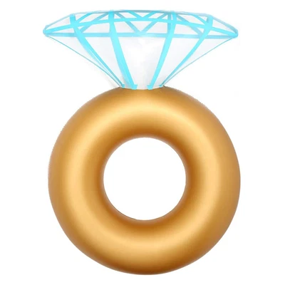 $35 • Buy Inflatable Diamond Floating Pool Raft Toy Wedding Engagement Ring Floating Bed