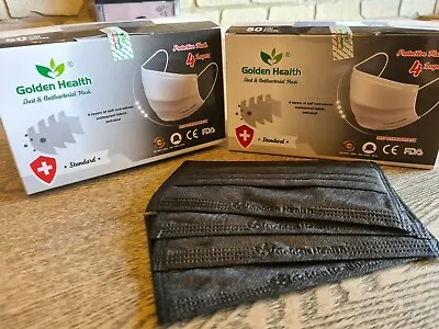 4PLY 50 Disposable BLACK Face Mask Protective 4 LAYER MADE IN VIETNAM -AU STOCK • $25.95
