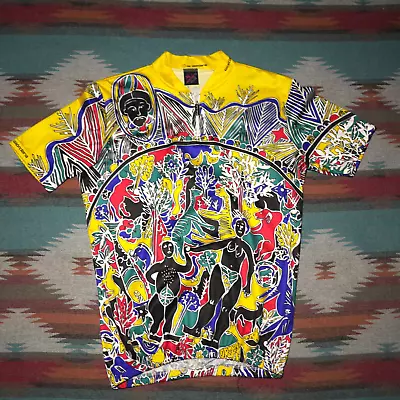 Vintage Cycling Jersey Giordana Large 1992 Abstract Italian Art Road Bike MTB • $60