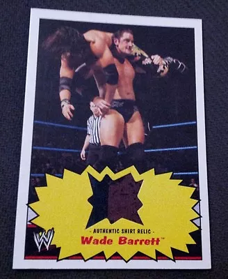 Wade Barrett 2012 Topps Heritage 2 Color Shirt Card WWF/WCW/ECW/NWA/AWA/USWA/NWO • $7