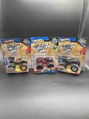 Hot Wheels Monster Jam Lot Of 3 Batman Metal Mulisha Team HW Signed Brian Deegan • $39.99