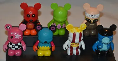 Disney VINYLMATION Urban 5 Lot Gears Bear Argyle LAVA Hippie Popcorn Blue Red  • $50