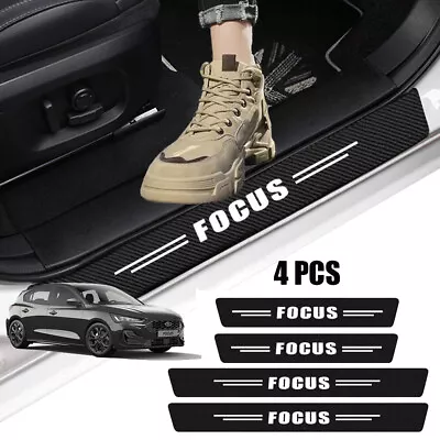 4pcs For Ford Focus Accessory Door Sill Plate Cover Panel Protector Stickers • $18.99