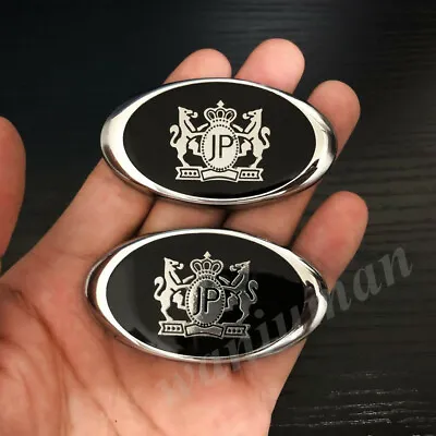 2x Metal JUNCTION PRODUCE JP Luxury VIP Emblem Trunk Badge Decal Sticker JDM • $12.90