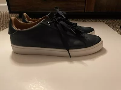$25 • Buy Zara Shoes Black Fashion Sneakers Leather Men's Size 42