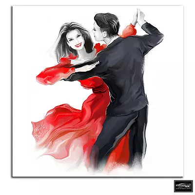 Ballroom Dancing   Performing BOX FRAMED CANVAS ART Picture HDR 280gsm • £14.99