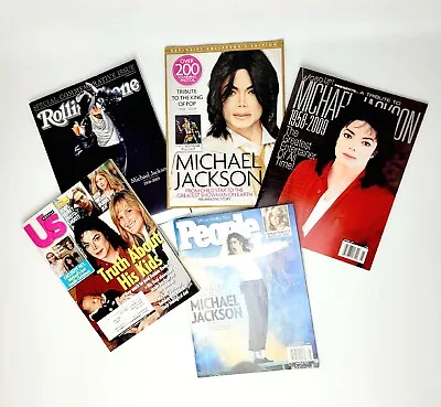 Michael Jackson Tribute/Memorabilia Lot Of 5 2009 Magazines Rolling Stone US • $12.50