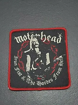 Motorhead Lemmy Patch Iron Fist & The Hordes From Hell Iron On Clothing Badge • $7.99