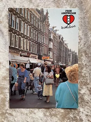 Vintage Erotic Postcard Amsterdam Albert Cuyp Market  • $3.95